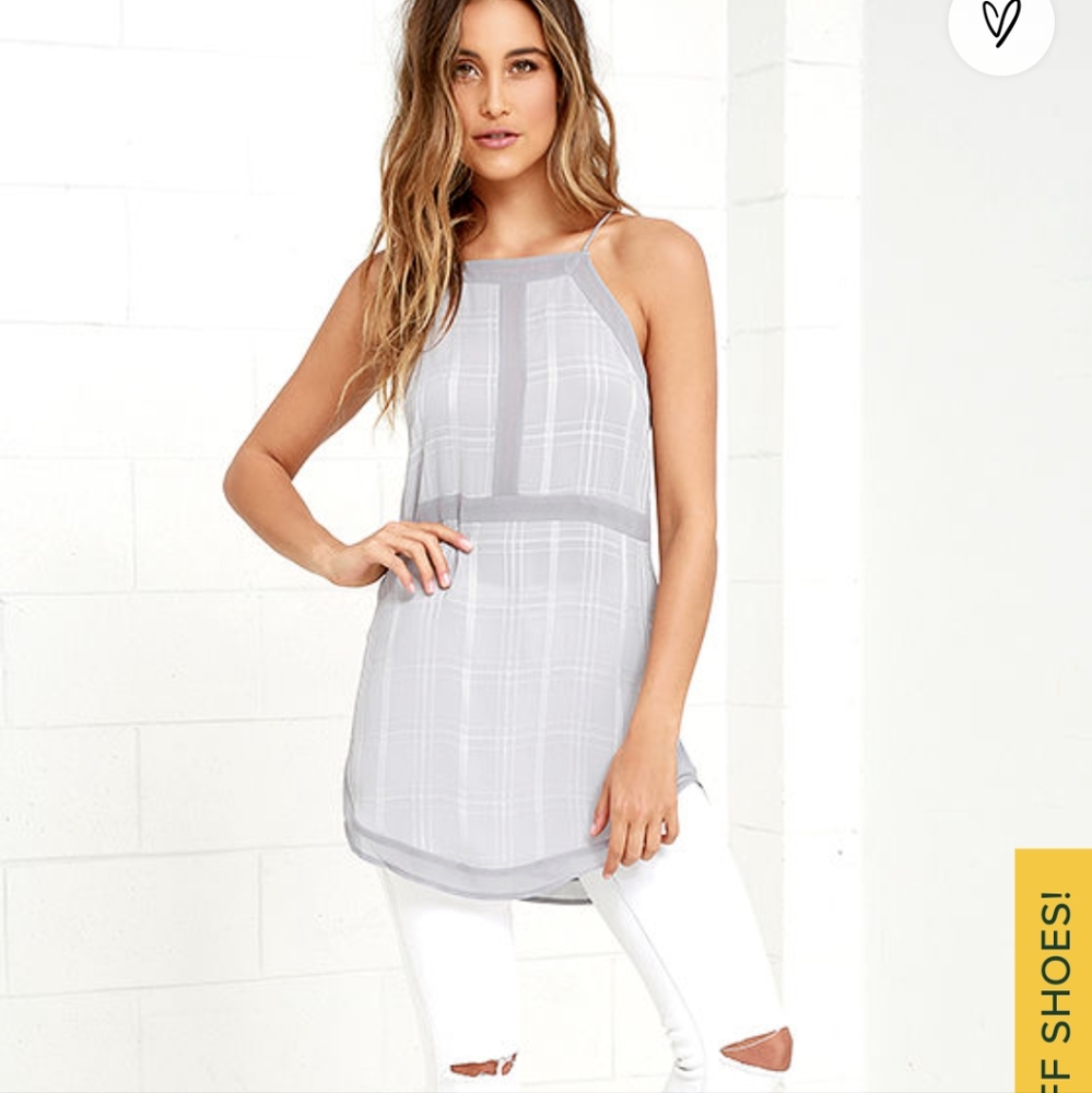 Lulu's grey tunic halter